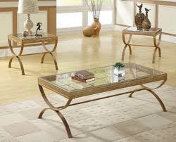 Claro Glass Occasional Table Set Coffee Table 2 End Tables Coffee Table Glass Table Living Room Living Room Table Sets