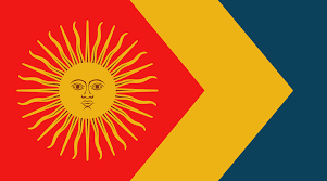 Country flags are placed roughly at where the capitals are. Flag Of Latin America Vexillology