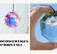 HDCRYSTALGIFTS Büyük kristal oktagon incili güneş yakalayıcı prizmalar  pencere dekorasyonu için gökkuşağı prizma güneş yakalayıcı asma takı (80  mm, ...