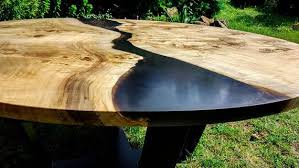 Live Edge Big Round River Coffee Table With Epoxy Resin Etsy Live Edge Live Edge Slab Table