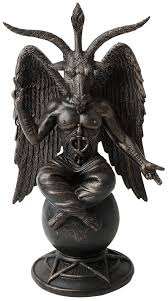 Rannie rodil akiigiza baphomet katika tamasha ya son of monsterpalooza 2013 mjini burbank, california. Baphomet Antiquity Nemesis Now Statue Emp