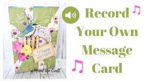 If you think the output volume is not big enough, you can use a small audio amplifier with a small 8 ohm speaker to increase the volume you can ensure a greeting card melody plays in a loop by bridging terminal 3 to 7 instead of 1. How To Make A Musical Greeting Card Record Your Own Message Card Voice Recorder Youtube