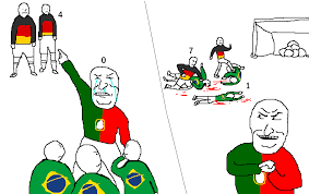 Imagine a brazil vs argentina final, idk if i could handle 90 minutes. Germany S 7 1 Against Brazil Provocateur Know Your Meme