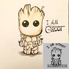 Pin By Shiny Shiny On My Arts Cute Drawings Drawing S Baby Groot