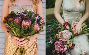 These diy wedding bouquets will inspire you! The Protea Bringing A Unique Floral Twist To Weddings