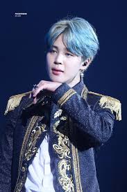 Jimin Blue Hair Bts Lyt At The Mercedes Benz Arena Berlin Day 2 181017 Bts Jimin Jimin Bts Photo