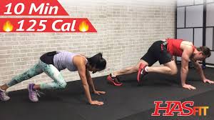 10 minute cardio and abs hiit workout