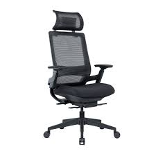 Big black foam seat adjustable height drafting ergonomic chair with headrest and arms. Ergonomic Mesh Office Chair With Armrests Optional Headrest