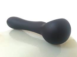 Glass Pipe Spoon Sandblasted
