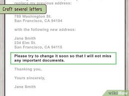 Accounts held in joint names to the address below. How To Write A Letter For Change Of Address Wikihow