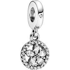 Pandora christmas ornament 2016 gift box porcelain charm ring holder open back. Pandora Charm Anhanger 799222c01 Sparkling Snowflake Circle Silber 925 Clear Cubic Zirconia Ch Abramowicz