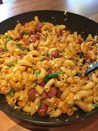 Homemade Macaroni And Hotdog Stir Fry Pasta Recipes Fried Macaroni Recipes