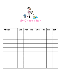 15 Printable Chore Chart Free Pdf Documents Download