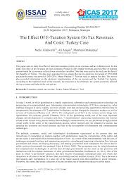 It's always a percentage of your chargeable income (more on that later). Pdf The Effect Of E Taxation System On Tax Revenues And Costs Turkey Case