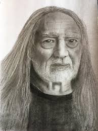 A graphite drawing of Willie Nelson I did three years ago.