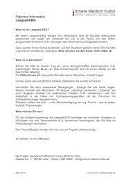 Patienten Information Langzeit Ekg
