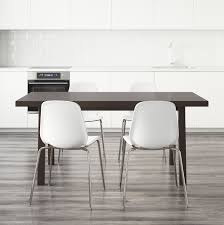 Vastanby Vastana Leifarne Table And 4 Chairs Dark Brown White Ikea In 2020 Chair Ikea High Gloss White