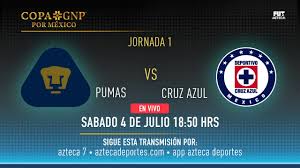 Cruz azul recibirá a pumas en el estadio azteca este jueves, para el duelo de ida de las semifinales del torneo guard1anes 2020 , en donde ambos equipos buscarán el triunfo, que les permita llegar a ciudad universitaria con ventaja en el marcador el próximo domingo. Pumas Vs Cruz Azul Y Chivas Vs Atlas En Vivo Por Aztecadeportes Com
