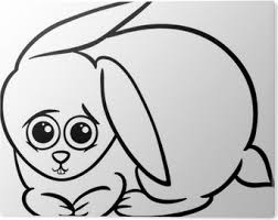 Konijn kleurplaat makkelijk / kleine konijn en een wortel. Fotobehang Schattig Meisje Cartoon Kleurplaat Pixers We Leven Om Te Veranderen