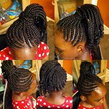 Kids Ghana Braids Curly Ponytail Kids Natural Hairstyles Kids Hairstyles Hair Styles
