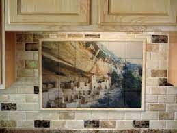 Learn how to prep and install a tile backsplash in your kitchen with these easy steps: Kitchen Backsplash Tile Mural Ideas Custom Tiles