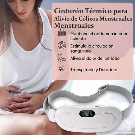 ✨️¡NUEVO!✨️Cinturón Menstrual Térmico Con Masajeador Y Calor✨️ ✅️Disfruta  de un alivio efectivo y natural con este innovador cinturón térmico con  vibración, diseñado especialmente para brindar confort durante el ciclo  menstrual. Su diseño