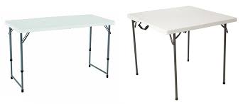 Some popular features for lifetime folding tables are foldable , outdoor safe and portable. Amazon Lifetime Height Adjustable 4 Ft Folding Table Only 26 90 34 Fold In Half Square Table Only 27 64 Free Shipping Kollel Budget