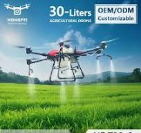 30L Payload Agriculture Pesticide Spraying Drone Uav T30 6-Axis  Agricultural Farming Strong Drone with Hopper for Pellets and Liquid