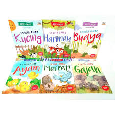 Dongeng semut dan merpati yang saling tolong menolong beserta ulasannya. Seri Cerita Anak Hewan Buaya Gajah Harimau Merpati Ayam Kucing Shopee Indonesia