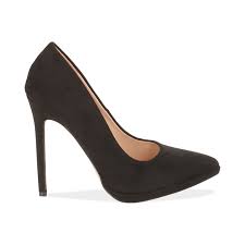 Le scarpe con tacco sono un must have intramontabile. Decollete Nere In Microfibra Con Plateau Tacco 12 Cm Primadonna Collection