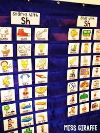 sh digraph activities with pictures pocket chart centers and materials