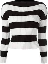Black And White Striped Sweater Women S Designer Knitwear Sweaters For Women Striped Jumper Jumper Shirt Sweaters