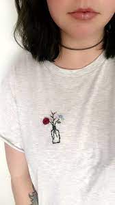 Maybe you would like to learn more about one of these? Gesticktes Blumenstrauss Hemd Neu Bilder Fun Shirt Embroidery Embroidery Tshirt Diy Embroidery