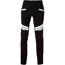 Black And White Striped Jeans Men Balmain Black White Striped Biker Jeans 660 Liked On Polyvore Featuring Men S Fashion Men S Clothing Me Mens Designer Jeans Mens Outfits Striped Jeans