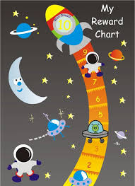 This Magnetic Space Reward Chart Is Reversible With 10 Steps