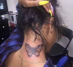 Pin By On Tatt Me Up Neck Tattoos Women Girl Neck Tattoos Neck Tattoo