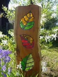Garden Stained Glass Glass Garden Art Stained Glass Diy Stained Glass Crafts