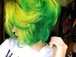 Beautiful And Colorful Hair Green Hair Yellow Hair Hair