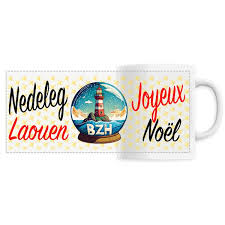Mug Breton Joyeux Noël – Rêves de Bretagne