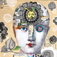 MIXED Media GIRLS by Suzi Blu, Drawing, Painting ,folk Art, Girls Faces,  Mixed Media Background Includes DVD