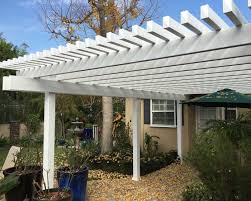 The hardest part is setting the posts and after that everything pretty much either slides together or screws together. Patio Covers Vinyl Patio Cover Contractor Southland Vinyl Fences