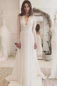 Charming Long Sleeves Backless Wedding Dresses Simple A Line Lace Wedding Dresses 249 In 2020 Long Sleeve Wedding Dress Lace Long Sleeve Wedding Dress Simple Lace Wedding Dress With Sleeves