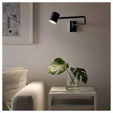 nymane wandleuchte schwenkarm festinstall anthrazit ikea deutschland wandlamp slaapkamer verlichting muurverlichting