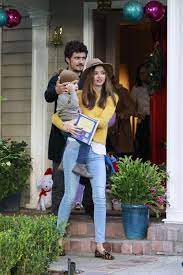 The actor, 44, who is believed to be in the uk, shared a picture of the trio all holding hands, with the caption 'family love'. Orlando Bloom Miranda Kerr And Son Flynn Spotted Together Amid Rumors Of Marital Trouble New York Daily News