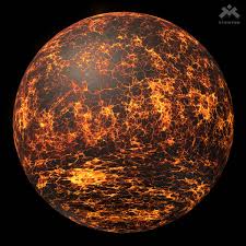 Lava Planet 01 8k Pbr 3d Model Planets 3d Model Low Poly 3d Models
