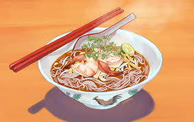 Shred the chicken meat and peel prawns while waiting for laksa broth to simmer. Stomach Stop Growling Wanted To Draw Sarawak Laksa In This Style For A