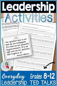Leadership Activities Ted Talks Lesson Classroom Management Leadership Activities Leadership Coaching Leadership