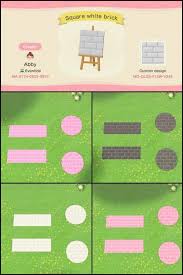Made A Few Different Colored Brick Paths Square And Round Bricks With 1 Transparent Pixel So That T In 2020 Animal Crossing New Animal Crossing Animal Crossing Game