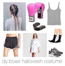 I just traced his bathrobe, sewed the two pieces together and cut down the center on the front side. Designer Clothes Shoes Bags For Women Ssense Boxer Costume Diy Halloween Costumes Cute Halloween Costumes