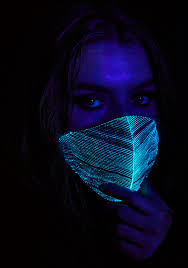 Black Light Up Mask